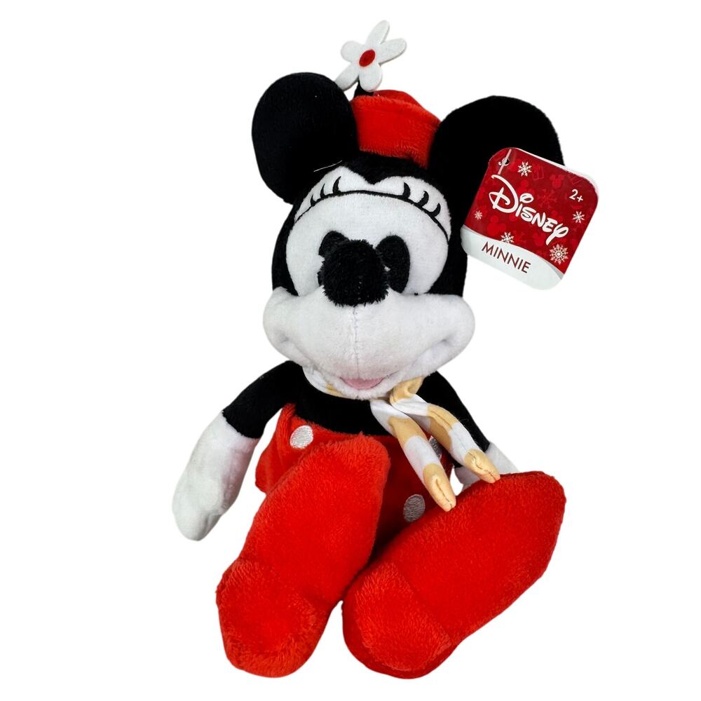 Disney Minnie Mouse Plush Toy 10 Inch Just Play‎ Vintage Design 2017
